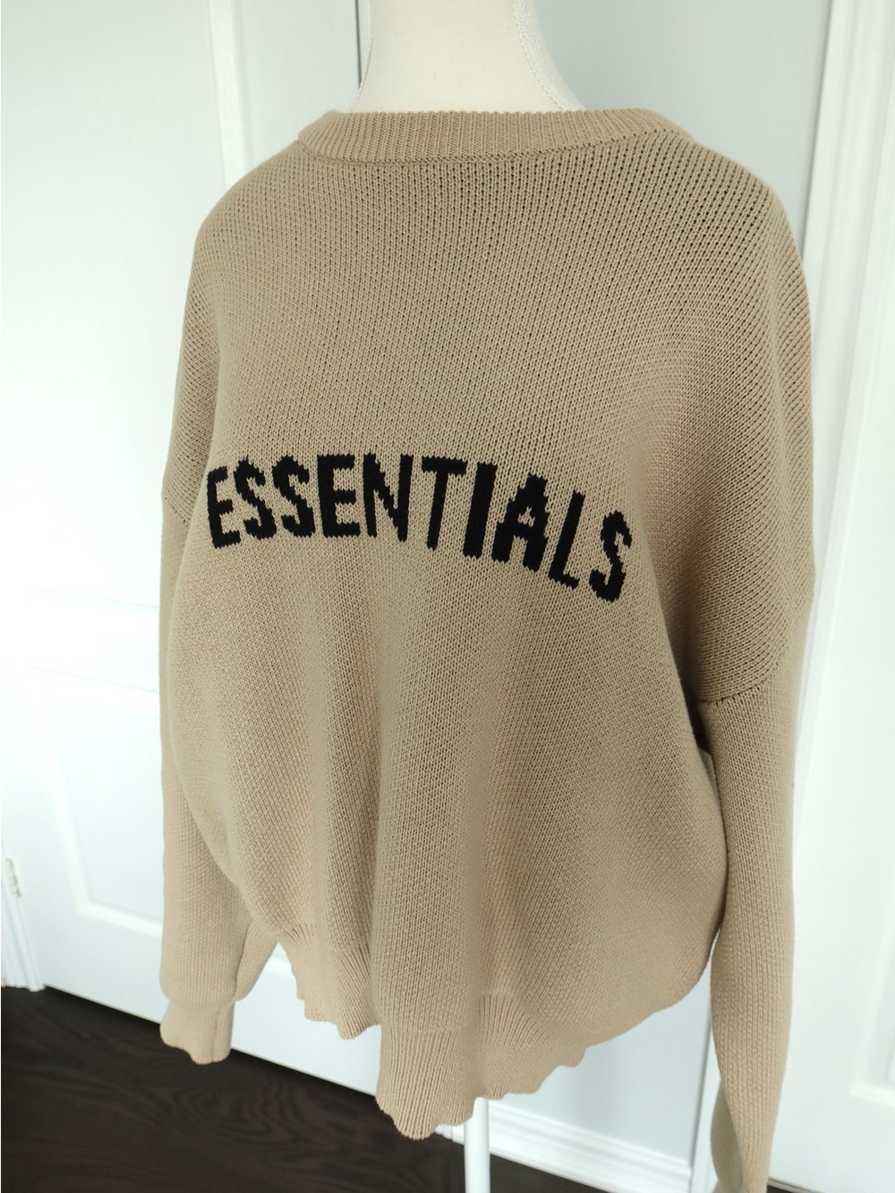 Essentials Tan Knit Sweater - Picture 2 of 9